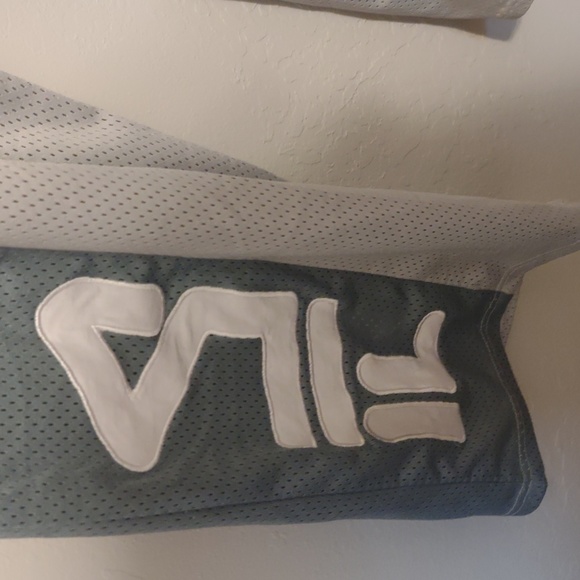 Fila Grey and muted Turquoise Track Pants - Picture 4 of 5